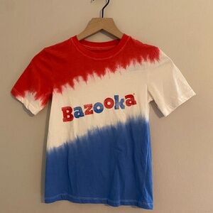 NWT Boy's Bazooka Bubble Gum Short Sleeve Tie-Dye Tee SIZE SMALL (6/7)